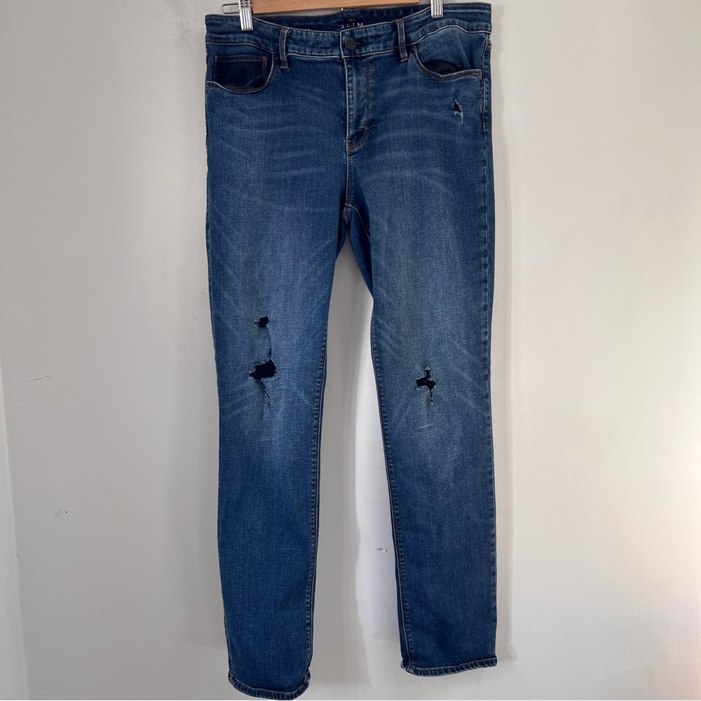 White House Black Market Jeans Distressed The Slim Womens Size 14
